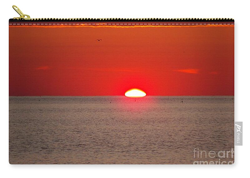 Lobster Zip Pouch featuring the photograph Lobster Pots Dance In The Sea At Sunrise by Eunice Miller