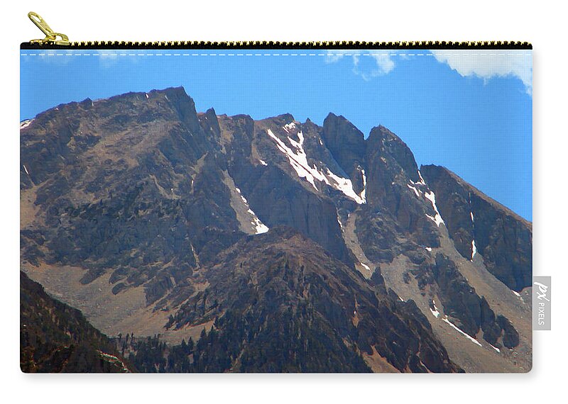 Sierra Zip Pouch featuring the photograph Lofty Sierra Nevada Mountain by Frank Wilson