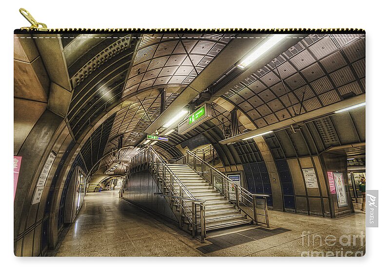 Yhun Suarez Zip Pouch featuring the photograph London Bridge Station 1.0 by Yhun Suarez
