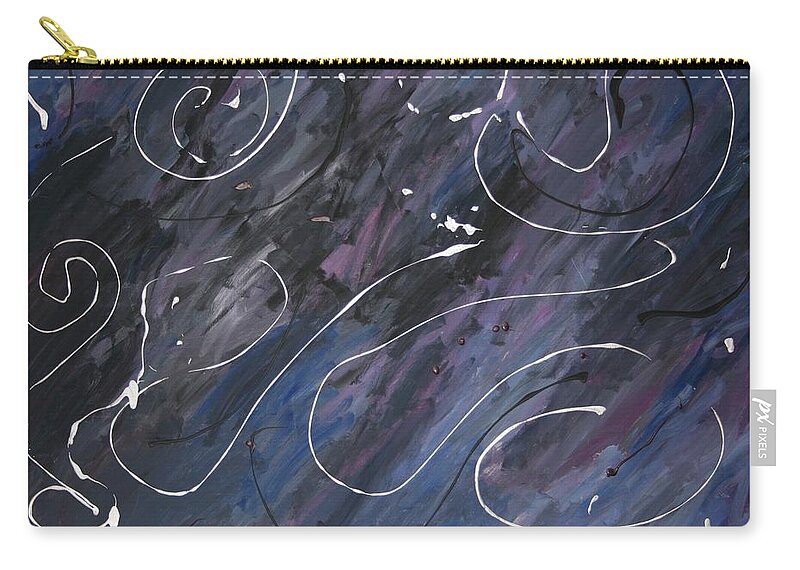  Zip Pouch featuring the painting Lonely Day by Corey Haim