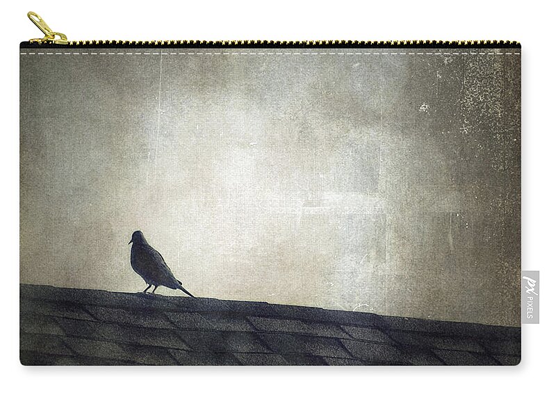 Texture Zip Pouch featuring the photograph Lonesome Dove by Trish Mistric