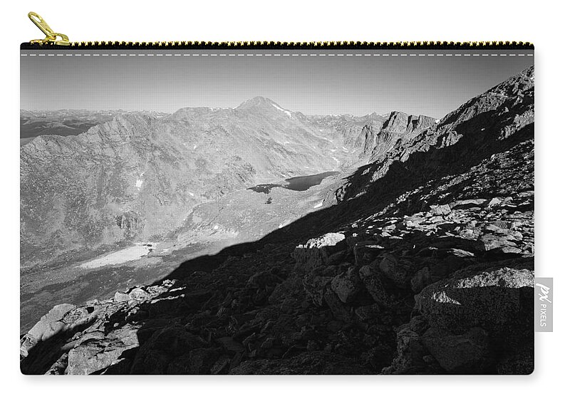 Mt. Evans Landscape Photograph Zip Pouch featuring the photograph Long Shadows by Jim Garrison
