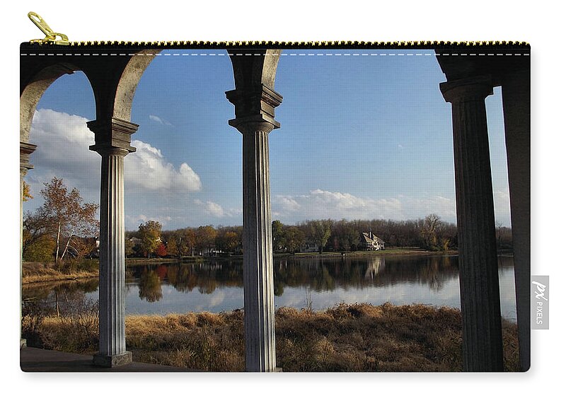 Longview Lake Zip Pouch featuring the photograph Longview Lake by Stephanie Hollingsworth