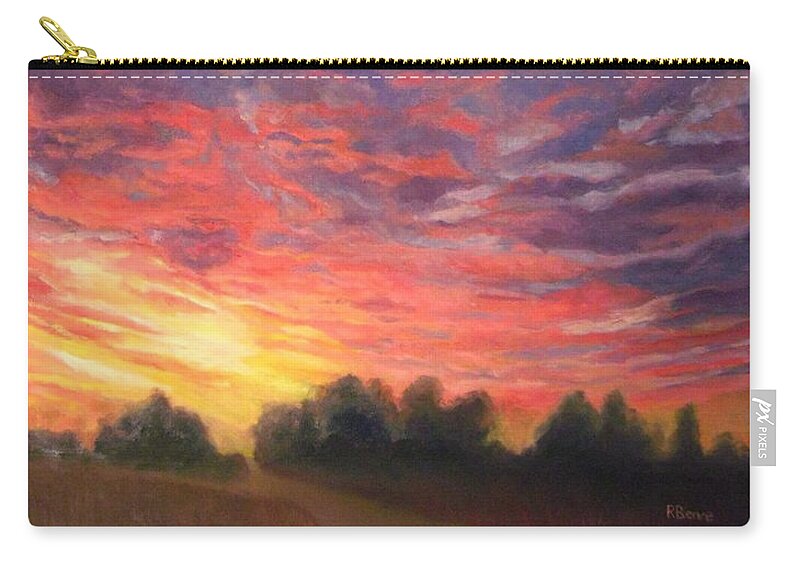 Grateful Zip Pouch featuring the painting Looking Forward to Tomorrow by Robie Benve