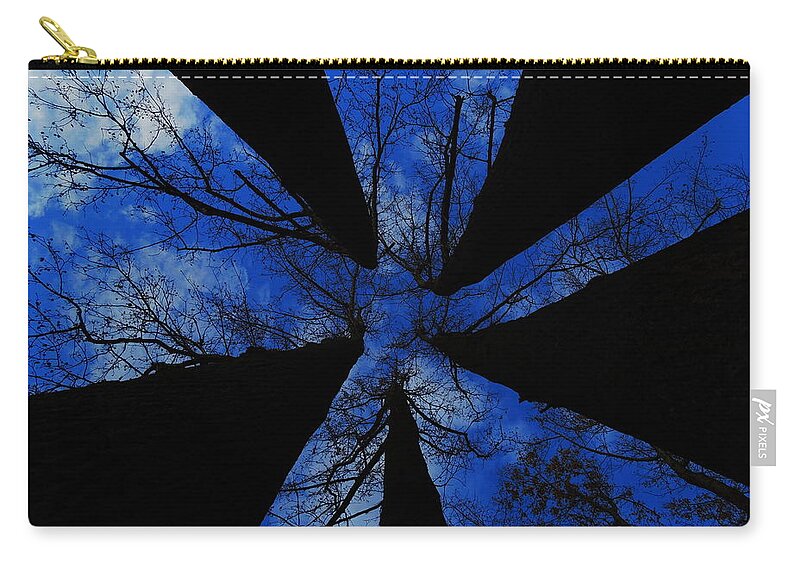 Trees Zip Pouch featuring the photograph Looking Up by Raymond Salani III