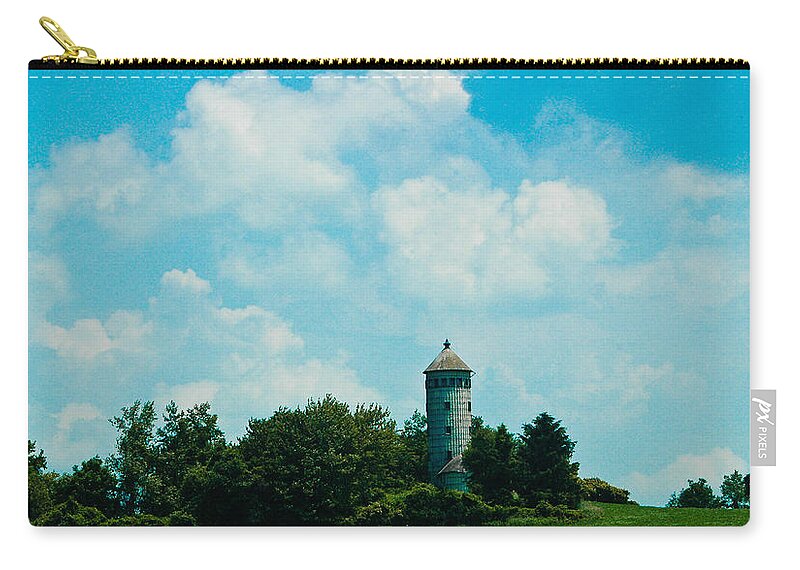 Tower Zip Pouch featuring the photograph Lost In Time 2 by Rhonda Barrett