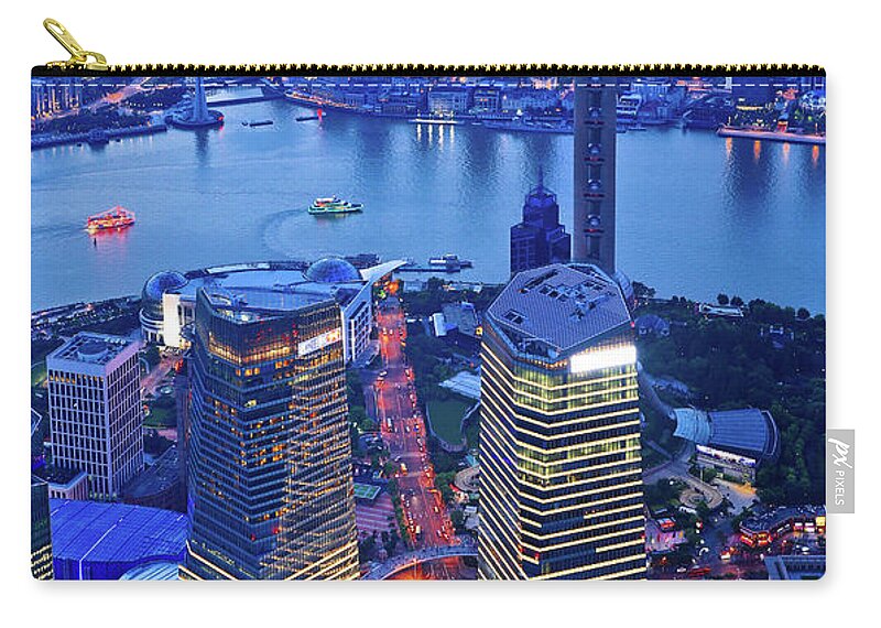 Outdoors Zip Pouch featuring the photograph Love Is Blue by Geno's Image