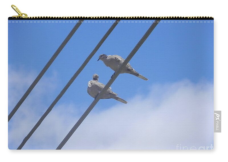 Photography Zip Pouch featuring the photograph Love is in the Air by Chrisann Ellis