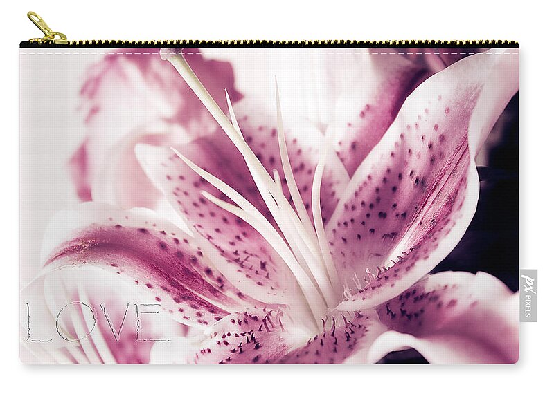 Lilly Zip Pouch featuring the photograph Love by Milena Ilieva
