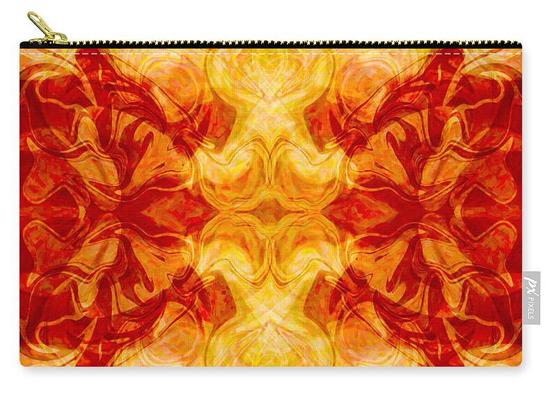 5x7 Carry-all Pouch featuring the painting Love Multiplied Many Times Abstract Love Artwork by Omaste Witkowski