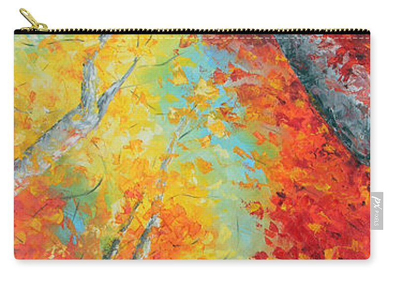 Tree Zip Pouch featuring the painting Love That Conquers by Meaghan Troup