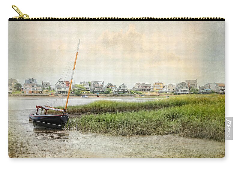Sailboat Zip Pouch featuring the photograph Low Tide on the Basin by Karen Lynch