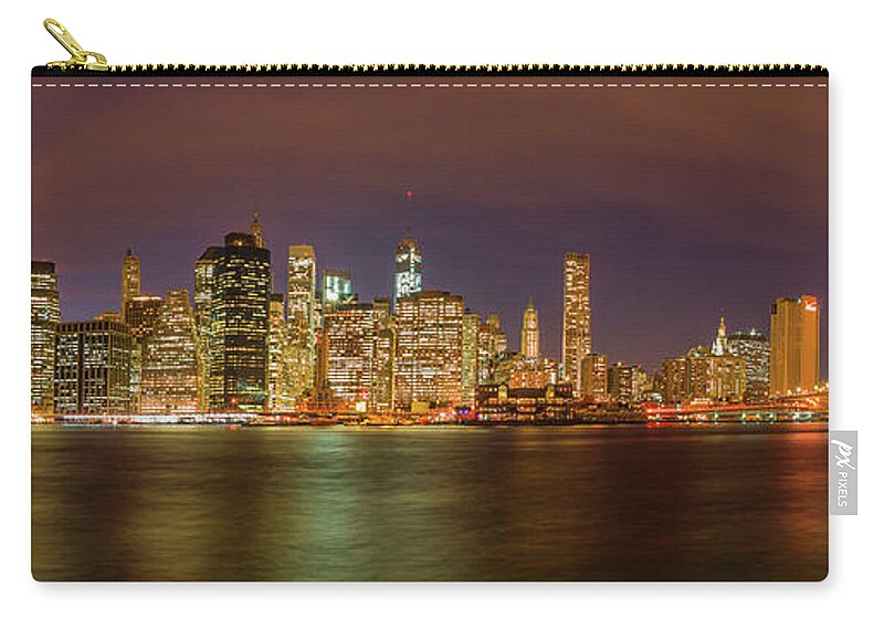 Lower Manhattan Zip Pouch featuring the photograph Lower Manhattan by Joshua Bozarth
