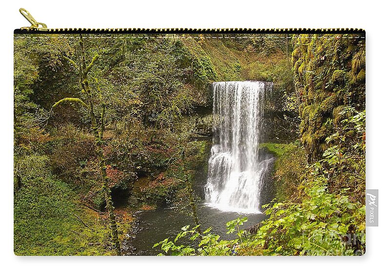 Photography Zip Pouch featuring the photograph Lower South Falls by Sean Griffin