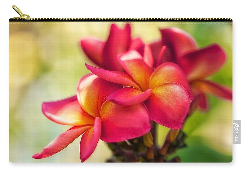 Plumeria Zip Pouch featuring the photograph Lush by Jade Moon 