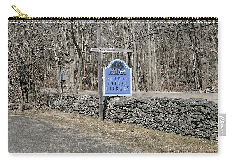 Woods Zip Pouch featuring the photograph Lyme, Ct, Town Eponymous With Lyme by Science Stock Photography