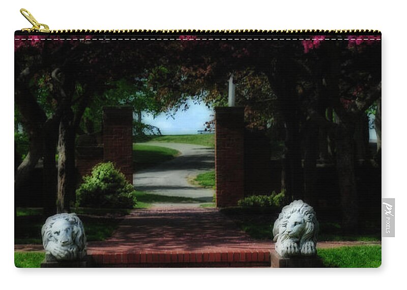 Park Zip Pouch featuring the photograph Lynch Park by Mike Martin