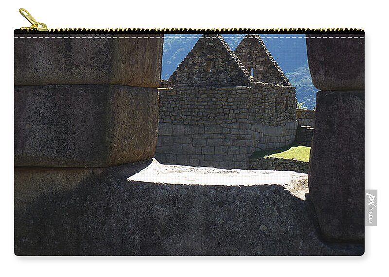 Peru Zip Pouch featuring the photograph Machu Picchu Peru 6 by Xueling Zou
