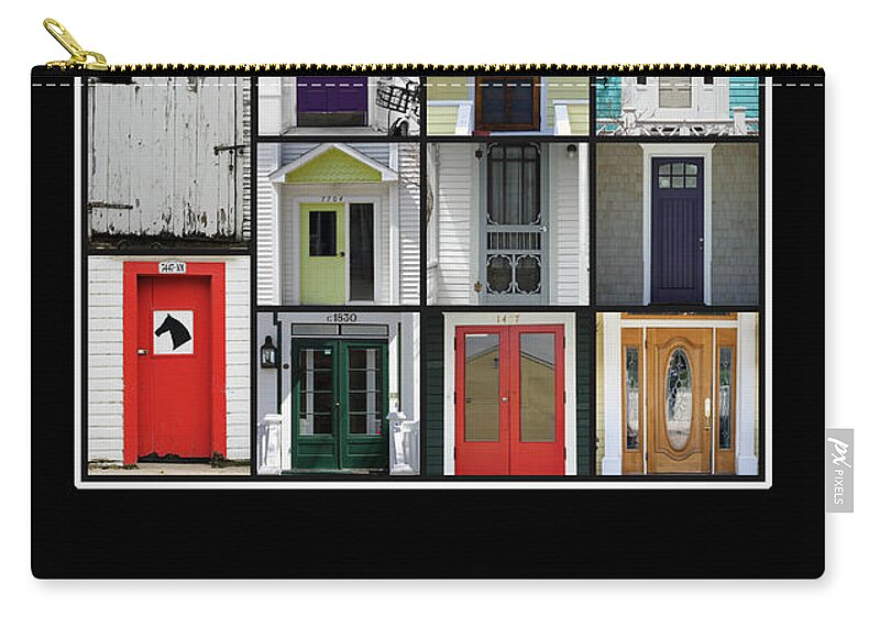 Doors Zip Pouch featuring the photograph Mackinac Island Doors by Jackson Pearson