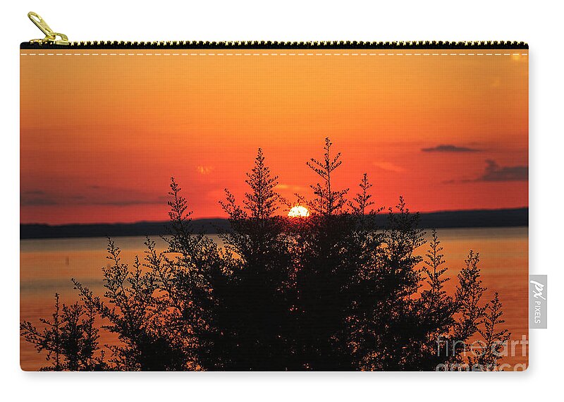 Sunset Zip Pouch featuring the photograph Magic At Sunset by Ella Kaye Dickey