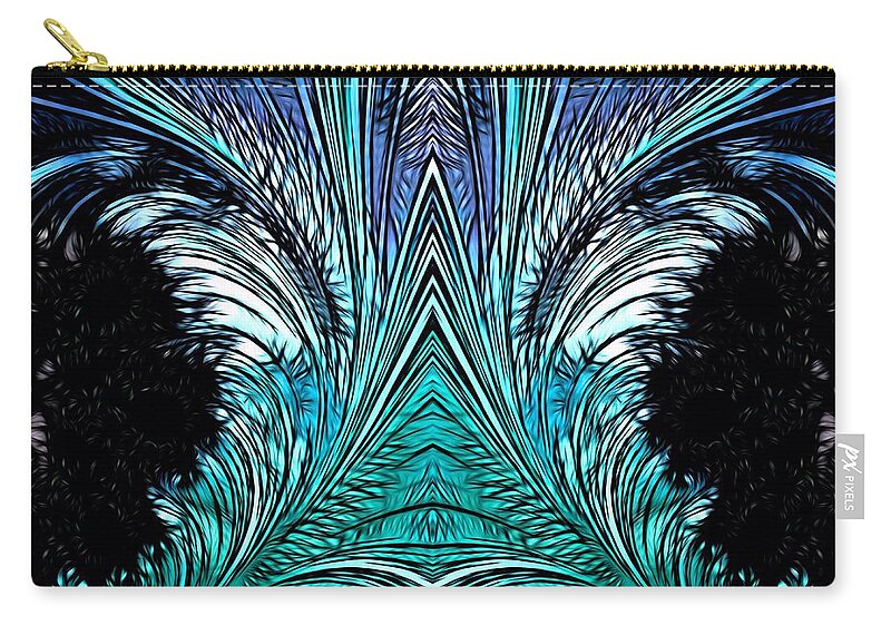 Frax Zip Pouch featuring the digital art Magic Doors by Jeff Iverson