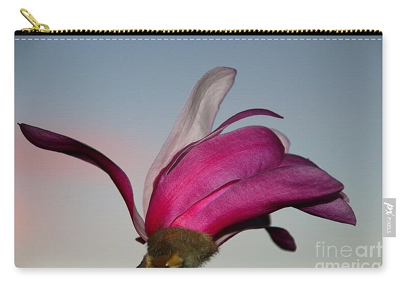 Beautiful Carry-all Pouch featuring the photograph Magnolia Blossom in the Sunset by Amanda Mohler