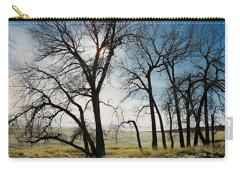 Trees Zip Pouch featuring the photograph Make a Stand by Ric Bascobert