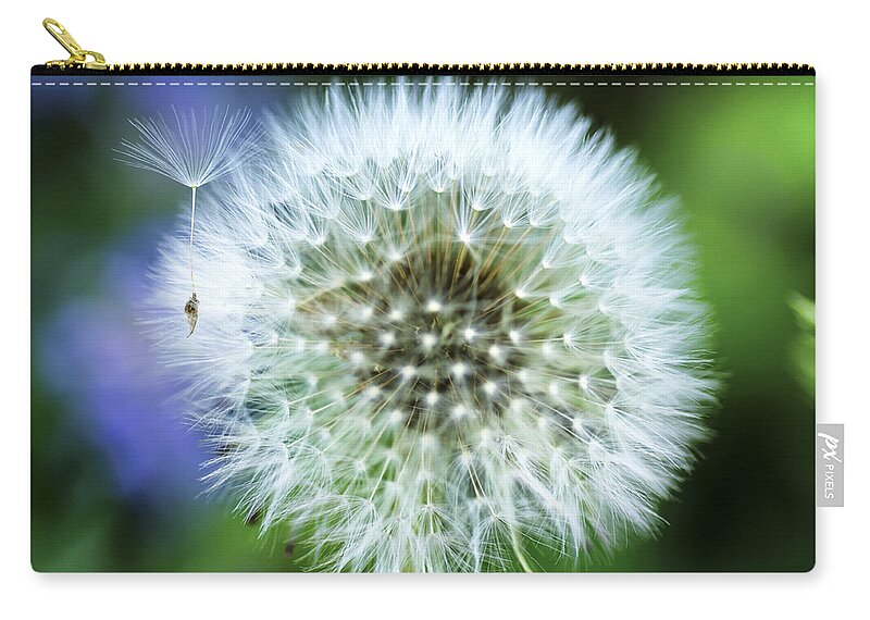 Blowball Zip Pouch featuring the photograph Make a Wish by Christi Kraft