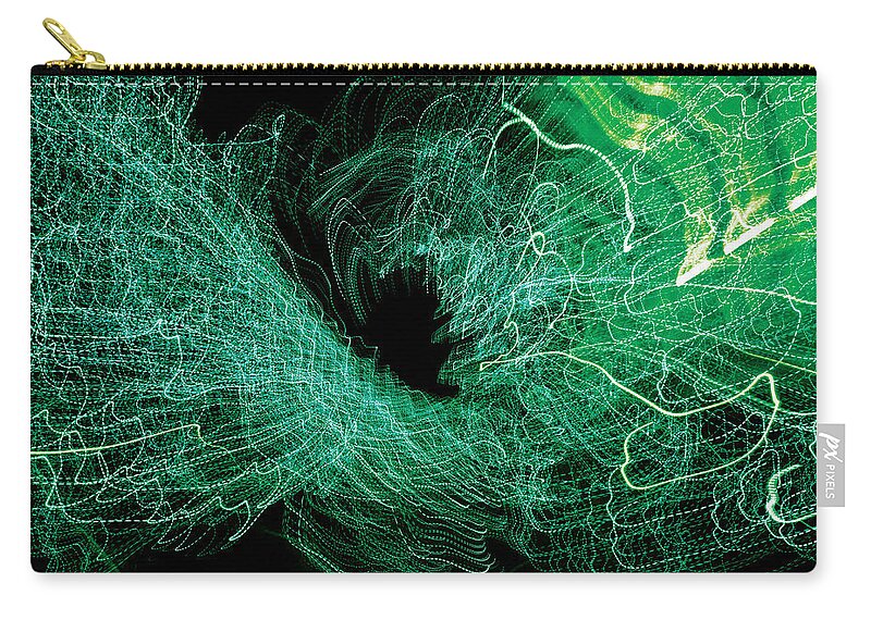 Abstract Zip Pouch featuring the photograph Man Move 0058 by David Davies