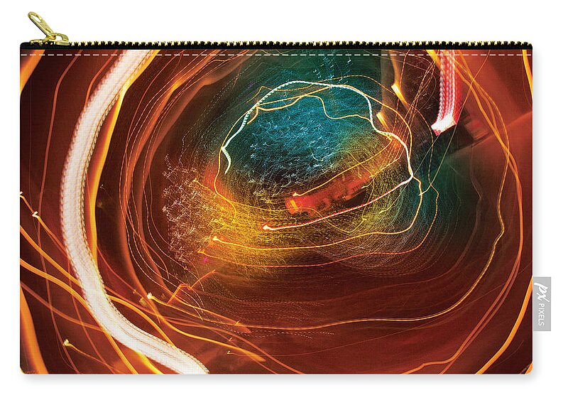 Abstract Zip Pouch featuring the digital art Man Move 0069 by David Davies