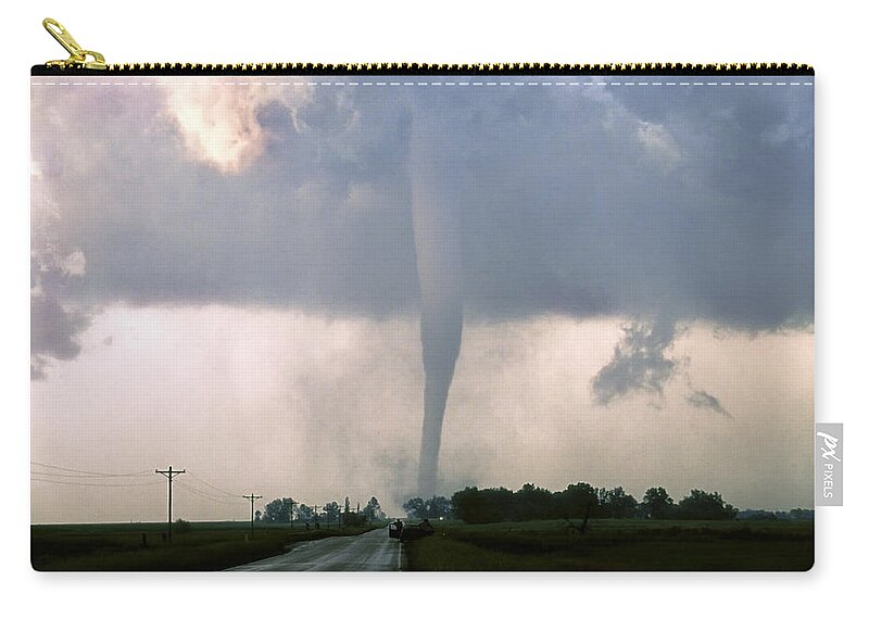 Tornado Zip Pouch featuring the photograph Manchester Tornado 3 of 6 by Jason Politte