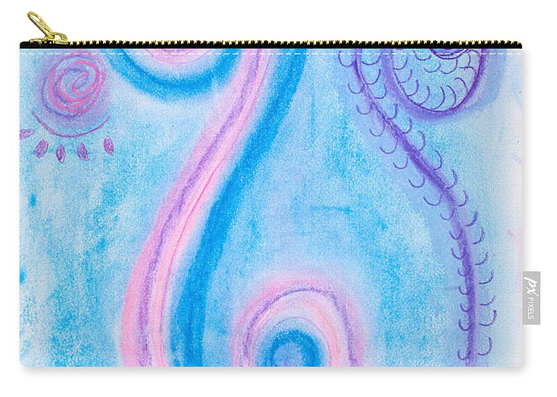 Maori Carry-all Pouch featuring the painting Maori Peace Symbol by Simon Bratt