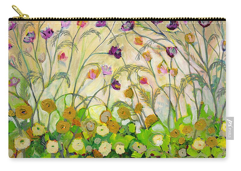 Landscape Zip Pouch featuring the painting Mardi Gras by Jennifer Lommers