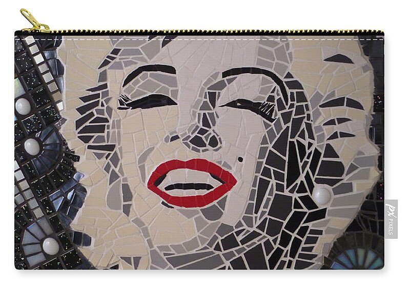 Marilyn Monroe Zip Pouch featuring the photograph Marilyn by Adriana Zoon