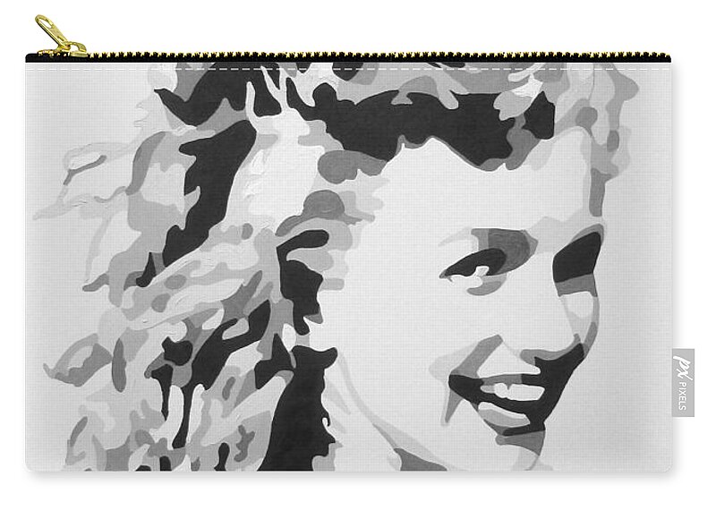 Marilyn Monroe Zip Pouch featuring the painting Marilyn Monroe by Katharina Bruenen