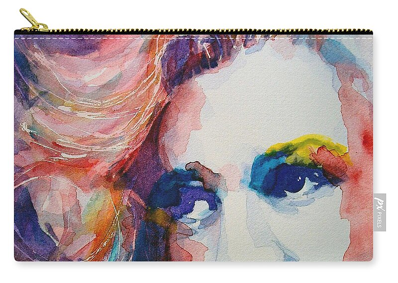 Marilyn Monroe Zip Pouch featuring the painting Marilyn no11 by Paul Lovering