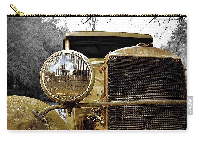 Decay Zip Pouch featuring the photograph Marooned by Spencer Hughes