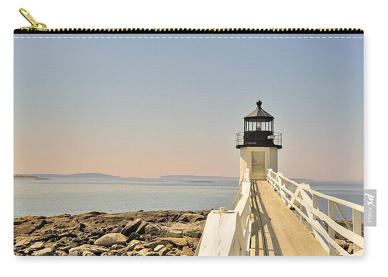 Marshall Point Lighthouse Carry-all Pouch featuring the photograph Marshall Point Lighthouse Maine by Marianne Campolongo