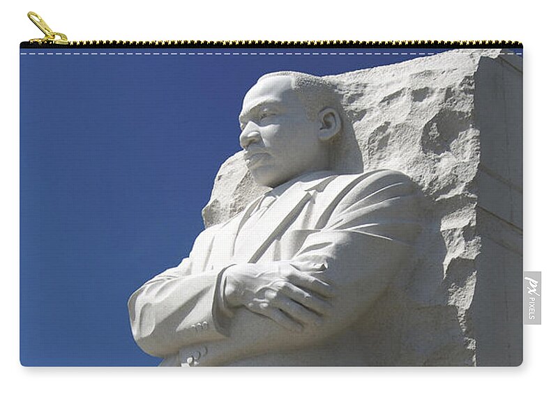 Landmarks Zip Pouch featuring the photograph Martin Luther King Jr. Memorial by Mike McGlothlen