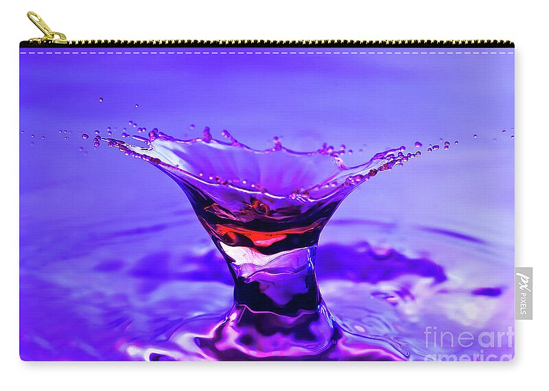 Water Zip Pouch featuring the photograph Martini Splash by Anthony Sacco