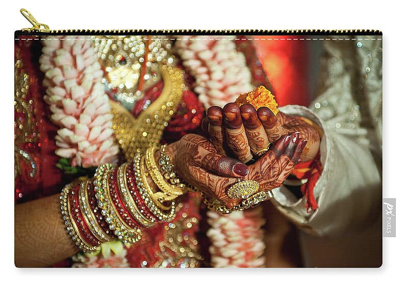 Bridegroom Zip Pouch featuring the photograph Marwari Indian Wedding by All Right Reserved. Jonak Photography