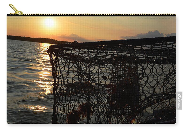 Maryland Zip Pouch featuring the photograph Maryland Crabber's Horizon by La Dolce Vita
