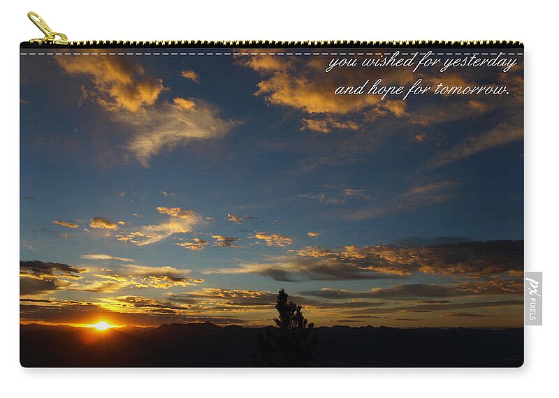 Nature Zip Pouch featuring the photograph May You Find Today by DeeLon Merritt