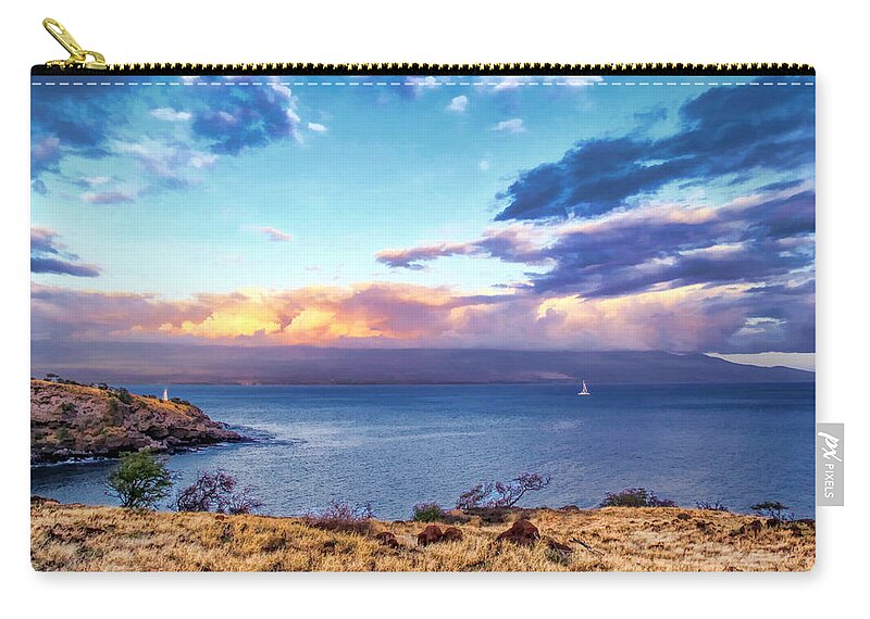 Hawaii Zip Pouch featuring the photograph McGregor Point 1 by Dawn Eshelman