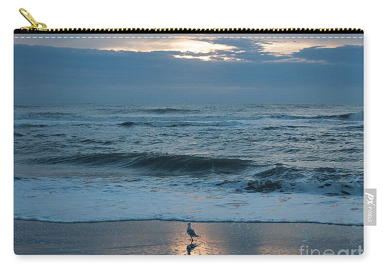 Ocean Zip Pouch featuring the photograph Early Bird by Carol Lynn Coronios