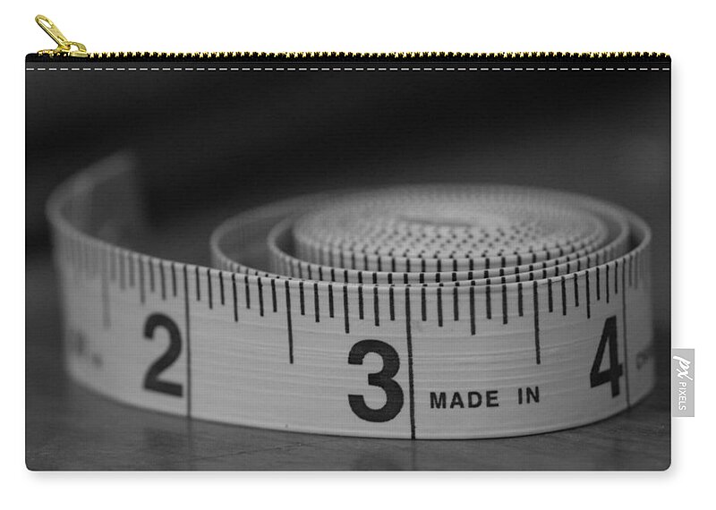 Tape Measure Carry-all Pouch featuring the photograph Measuring Up by Holden The Moment