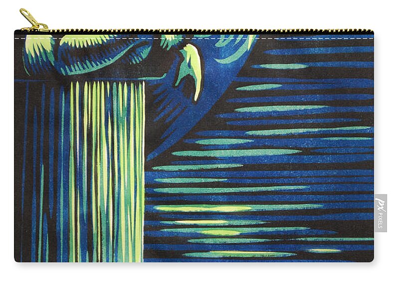 Man Carry-all Pouch featuring the painting Melancholy by Glenn Pollard