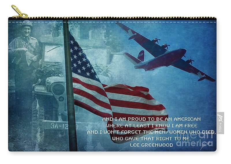 Memorial Day Zip Pouch featuring the photograph Memorial Day by Erika Weber