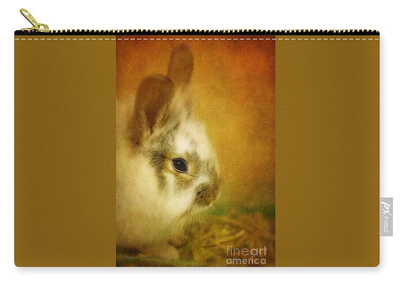 Rabbit Zip Pouch featuring the photograph Memories of Watership Down by Lois Bryan