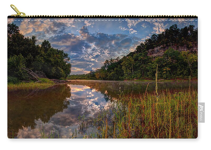 2012 Carry-all Pouch featuring the photograph Meramec River by Robert Charity